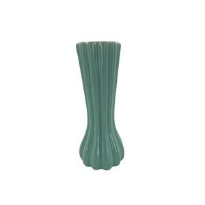 Catalina Pottery‎ Vase Unisex Small Blue Pink Fluted Bud Vase Mid Century C1 229